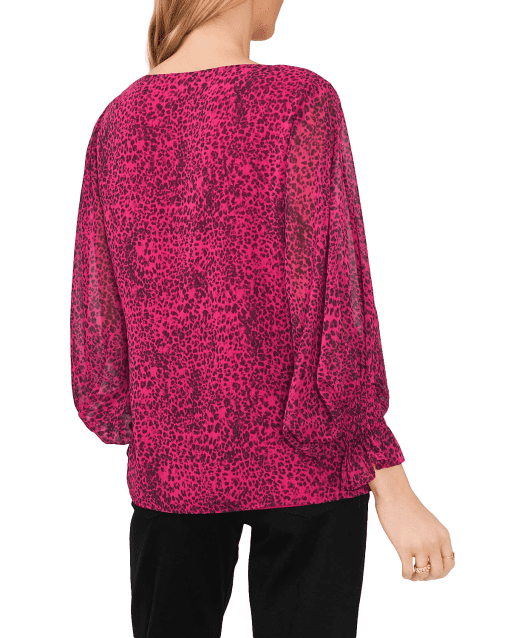 Vince Camuto Women's Chiffon Printed Blouse XS - Image 2