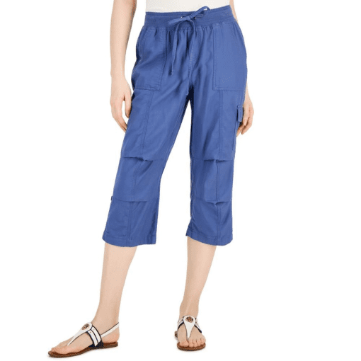 Tommy Hilfiger Women's Solid Cropped Cargo Pants XXL - Image 2