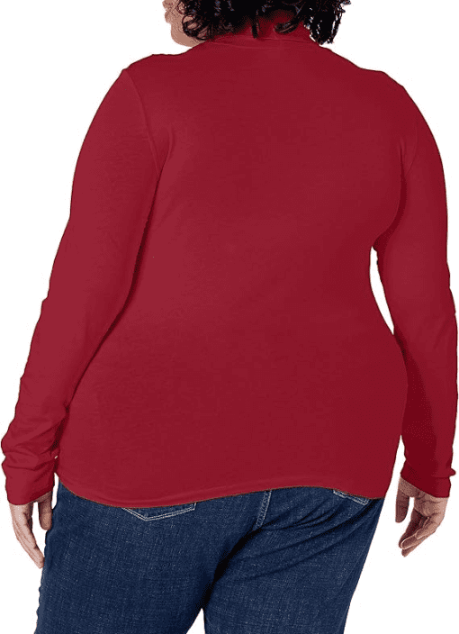 Karen Scott Plus Size Mock-Neck Top, - Malbec 2X - Image 3