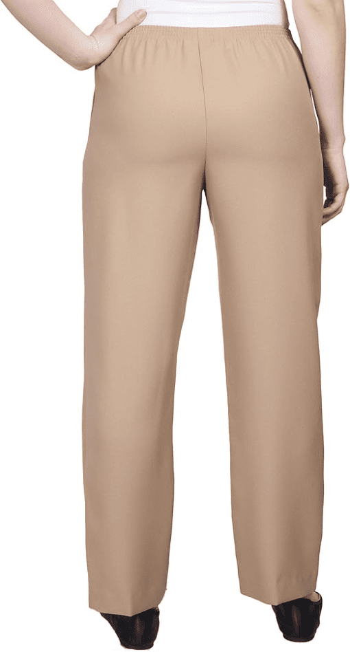 Alfred Dunner Women's Solid Medium Pant 12 - Image 3