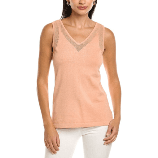 Anne Klein Women's V-Neck Knit Tank Top XL - Image 2