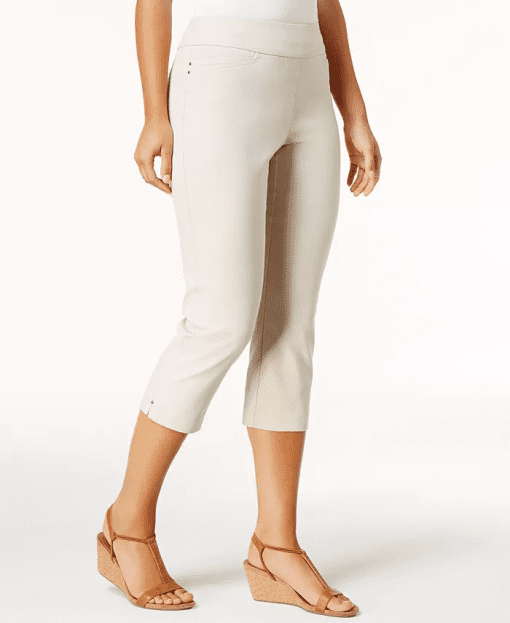 Jm Collection Embellished Pull-on Capri Pants,  XS - Image 2