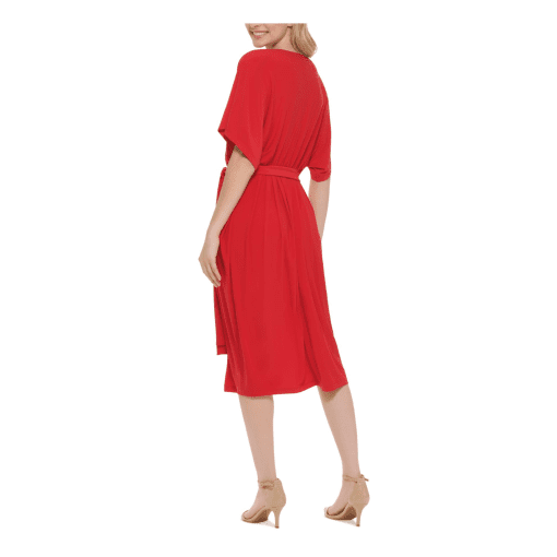 Tommy Hilfiger Red Midi Dress Size 4 - Women's Party Dress - Image 3