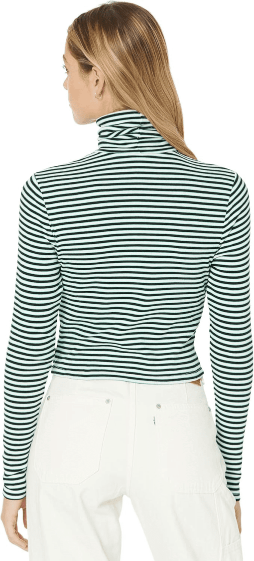 Levis Women's Plus Cotton Striped Turtleneck Top 1X - Image 2