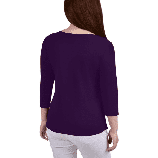 Women's Crepe Mesh Inset Blouse PXL - Image 3