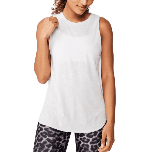 Cotton on Women's Active Curve Hem Tank - White S - Image 2