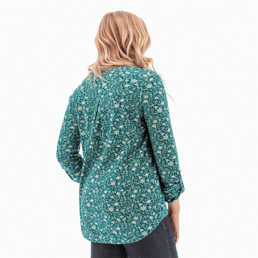 Tommy Hilfiger Plus Floral Blouse Green 3X - Women's Tops - Image 3