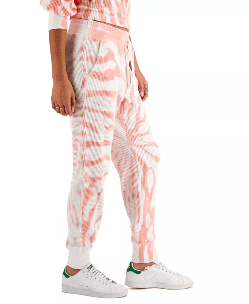 Style & Co Tie-Dyed Waffle-Knit Jogger Pants, L - Image 4