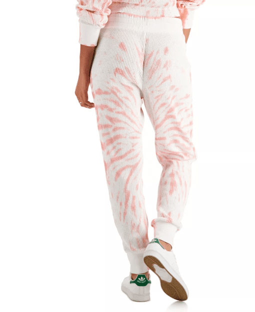 Style & Co Tie-Dyed Waffle-Knit Jogger Pants, L - Image 3