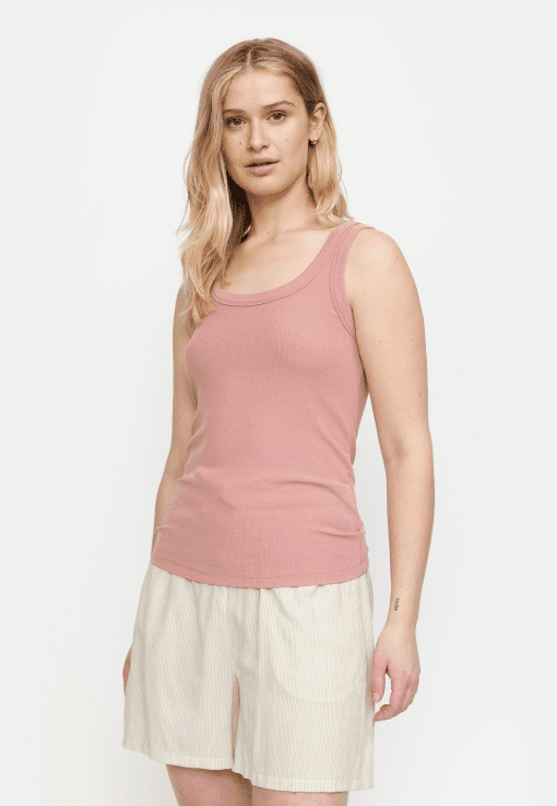 Eminent Trendy Plus Size Cropped Tank Top - Pink 2X - Image 2