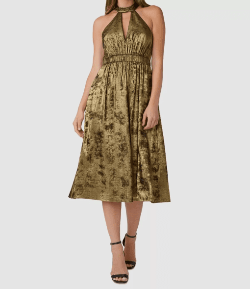 Aidan by Aidan Mattox Women's Shimmer Cut-Out Cocktail and Party Dress 4 - Image 2