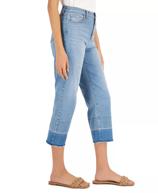 INC Women's Light Wash Cropped Jeans Size 16/33 - Denim Pants - Image 4