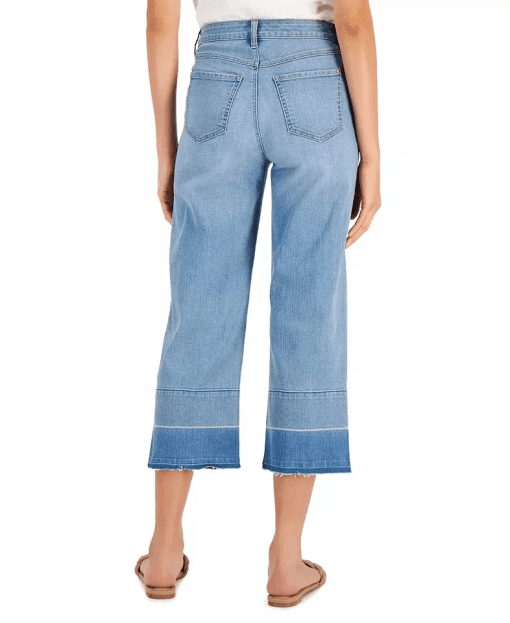 INC Raw-Hem Cropped Jeans, Created for Macy's - Medium Indigo 16/33 - Image 3