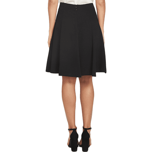 CeCe Women's Moss Crepe A-Line Knee Length Flounce Skirt 12 - Image 3