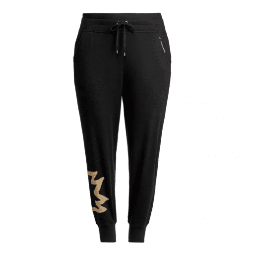 Lauren Ralph Lauren Plus-Size French Terry Jogger Pants in Black 3X - Image 2