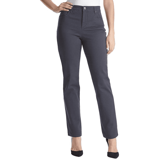 Gloria Vanderbilt Amanda Gray Pants - Women's Size 8 - Slim Fit Jeans - Image 2