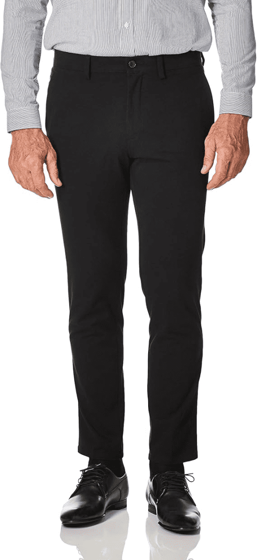 NWOT Tommy Hilfiger Men's Modern-Fit Th Flex Stretch Solid Performance Pants - Black 36W/30L - Image 2