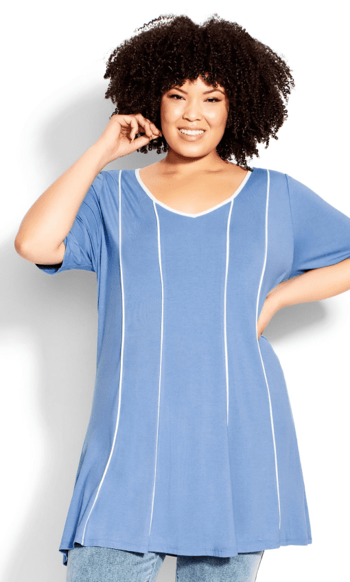 Avenue TUNIC SWING PANEL - Riviera/White - 20 / L - Image 2