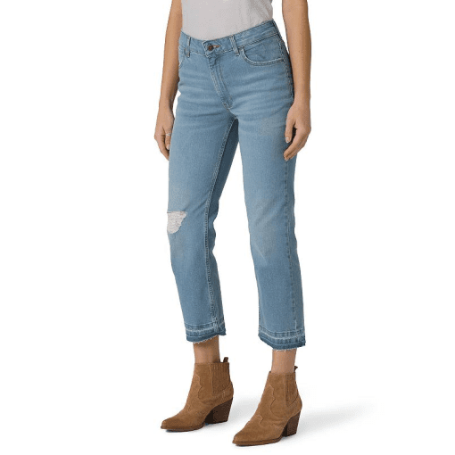 Wrangler Light Wash Distressed Ankle Jeans - Size 14 - Women's Denim - Image 2