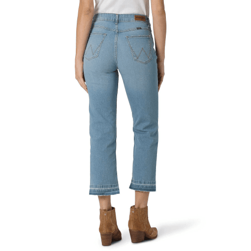 Wrangler Women's Flared Ankle Jeans - Light Wash 14/32 - Image 3