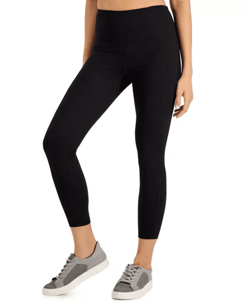 ID Ideology Women's Essentials Sweat Set 7/8 Length Leggings Black Size XX-Large - Image 2