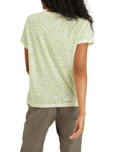 Sanctuary Women's the Perfect Crew Neck Sheer T-Shirt Green L - Image 3