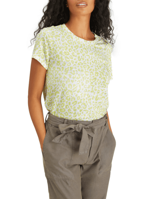 Sanctuary Women's the Perfect Crew Neck Sheer T-Shirt Green L - Image 4