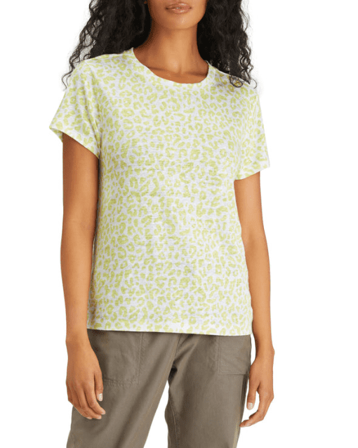 Sanctuary Women's the Perfect Crew Neck Sheer T-Shirt Green L - Image 2