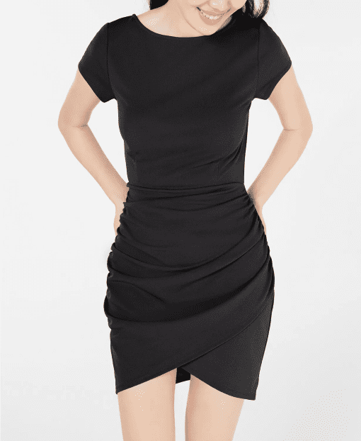 PLANET GOLD Black Bodycon Dress - L - Cocktail Party Dress - Image 2