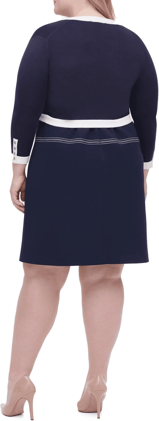 Tommy Hilfiger Plus Size Navy Dress - Work Dresses - 2X - Image 3