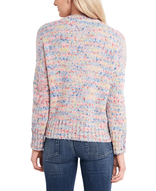 CeCe Rainbow Marled-Knit Sweater M - Image 3