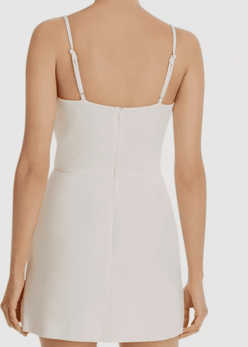 French Connection Women's Asymmetric A-Line Mini Dress - Summer White - Size 4 - Image 3