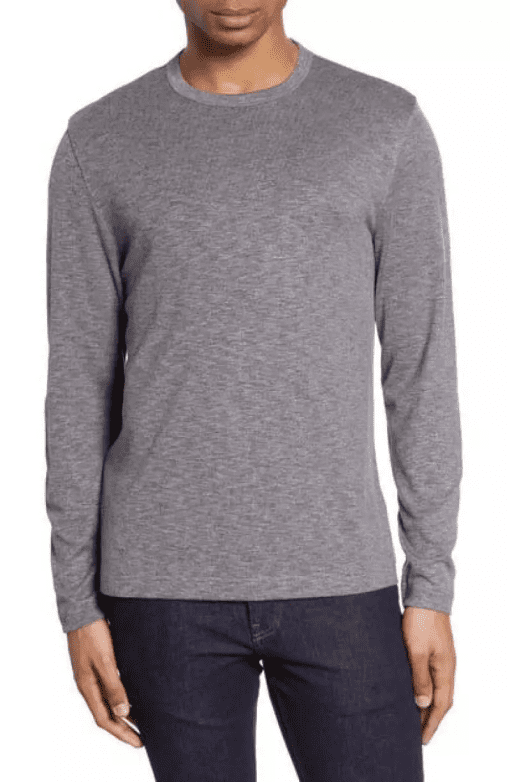 Men's Shop Long Sleeve T-Shirt, Size 2XL - Grey - Image 2