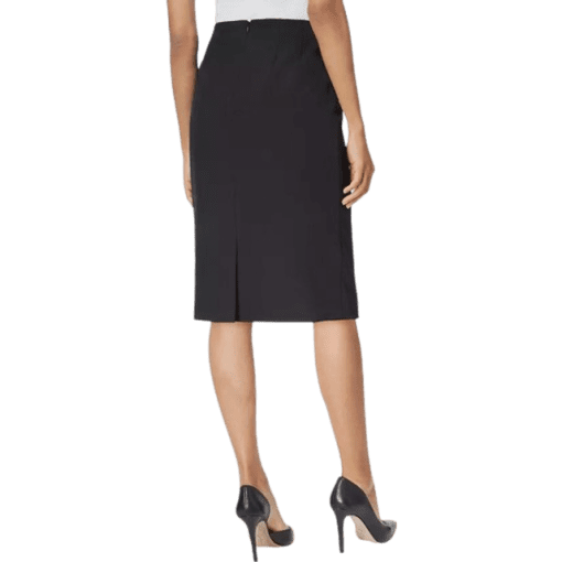 Kasper Crepe Column Skirt - Black 12 - Image 2