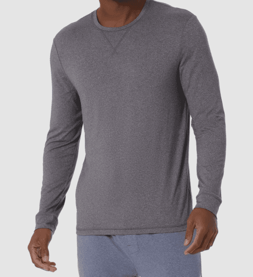 32 Degrees Men's Top Notch Long-Sleeve T-Shirt - Dark Grey XXL - Image 2