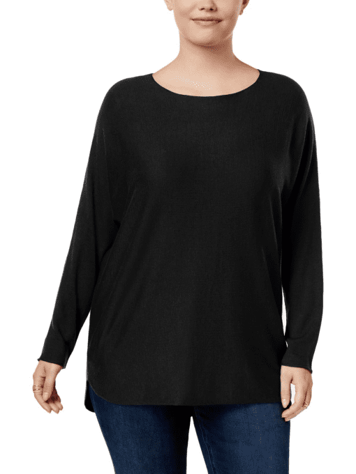 INC Plus Size Black Knit Top 1X - Women's Shirts - Image 2