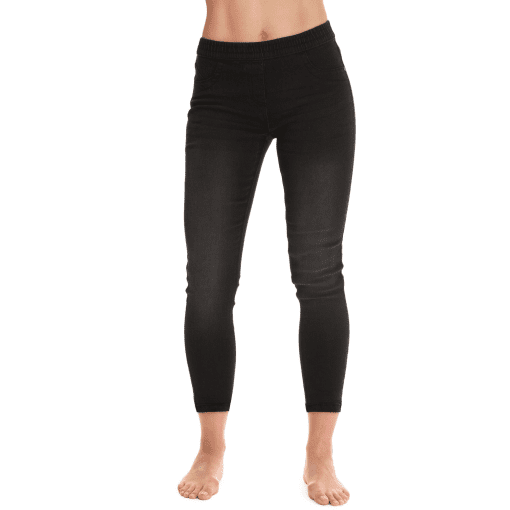 Rewash Juniors' Real Curve High-Rise Pull-on Leggings - Black Carb 11/30 - Image 2