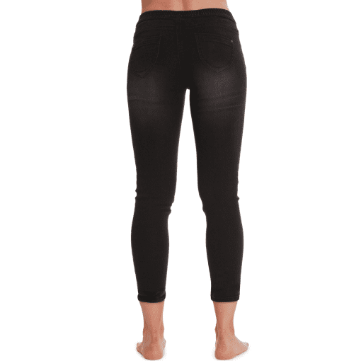 Rewash Juniors' Real Curve High-Rise Pull-on Leggings - Black Carb 11/30 - Image 3