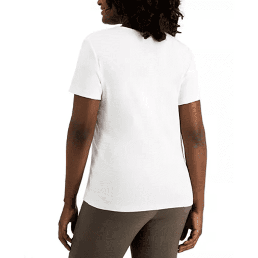 Karen Scott Cotton V-Neck Top XS - Image 3