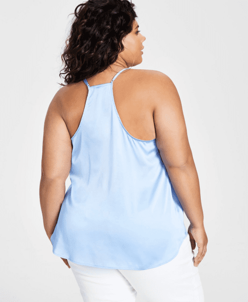 Bar III Trendy Plus Size Lace-Trim Camisole 2X - Image 2