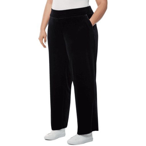 Jones New York Plus Black Velour Pants 3X - Women's Bottoms - Image 2