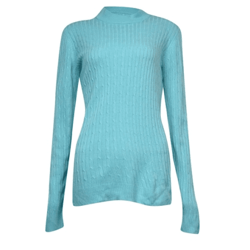 Karen Scott Women's Thin Mock Turtleneck Sweater L - Image 2