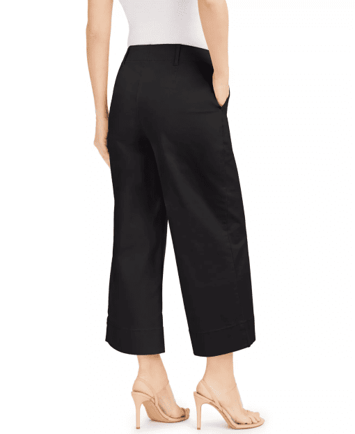 INC Black Wide Leg Culottes Size 12 - Women's Pants - Image 2