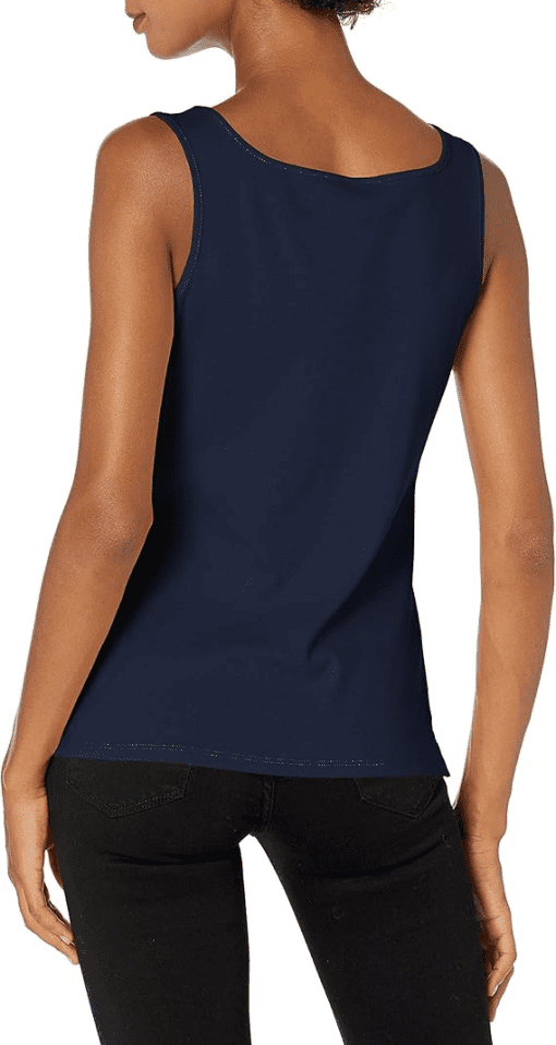 Karen Scott Petite Cotton Square-Neck Tank Top, PET/SM - Image 3