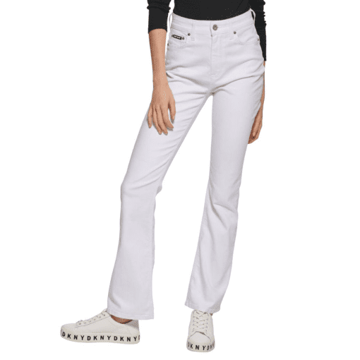 Dkny Jeans Boerum High Rise Flare Leg Jeans - Rinse Denim - Image 2