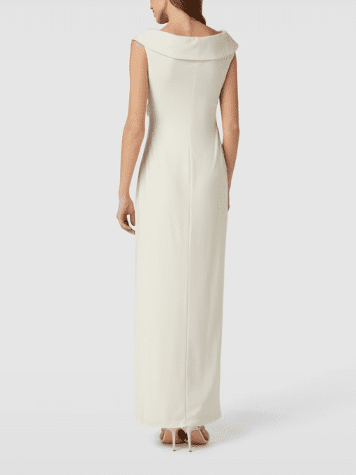 LAUREN Ralph Lauren Jersey Off-the-Shoulder Gown (Mascarpone Cream) Women's Dress 4 - Image 3