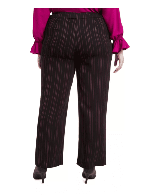 Bar Iii Women's Plus Striped Wide-Leg Pants - 14W - Image 2