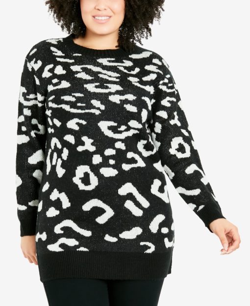 EVANS JUMPER LEOPARD LONGLINE - Multi - 26-28