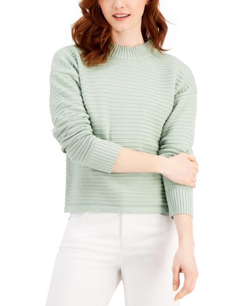 Style & Co Cotton Ottoman Sweater,  M