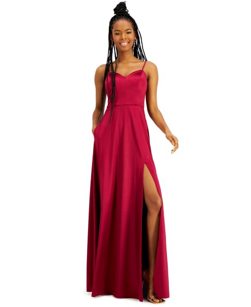 City Studios Red Maxi Dress - Juniors Size 5 - Prom Dress